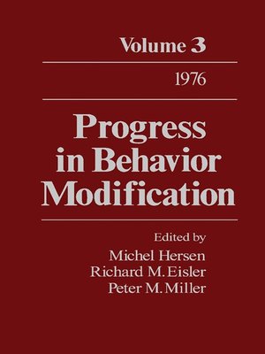 cover image of Progress in Behavior Modification, Volume 3